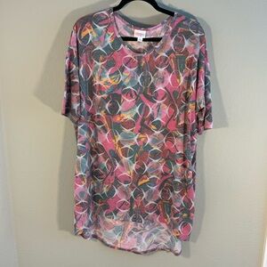 Lularoe Irma pink print tunic top